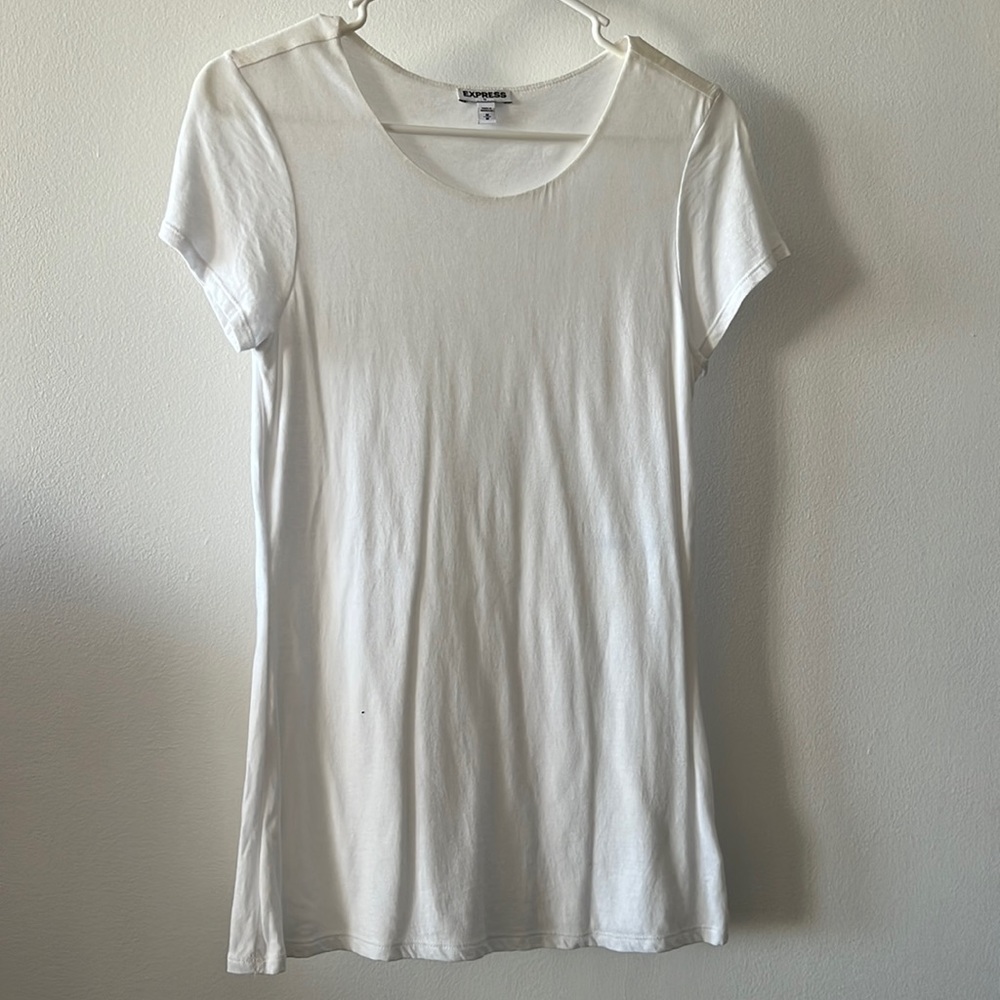 Express White Tshirt Double Layer shirt